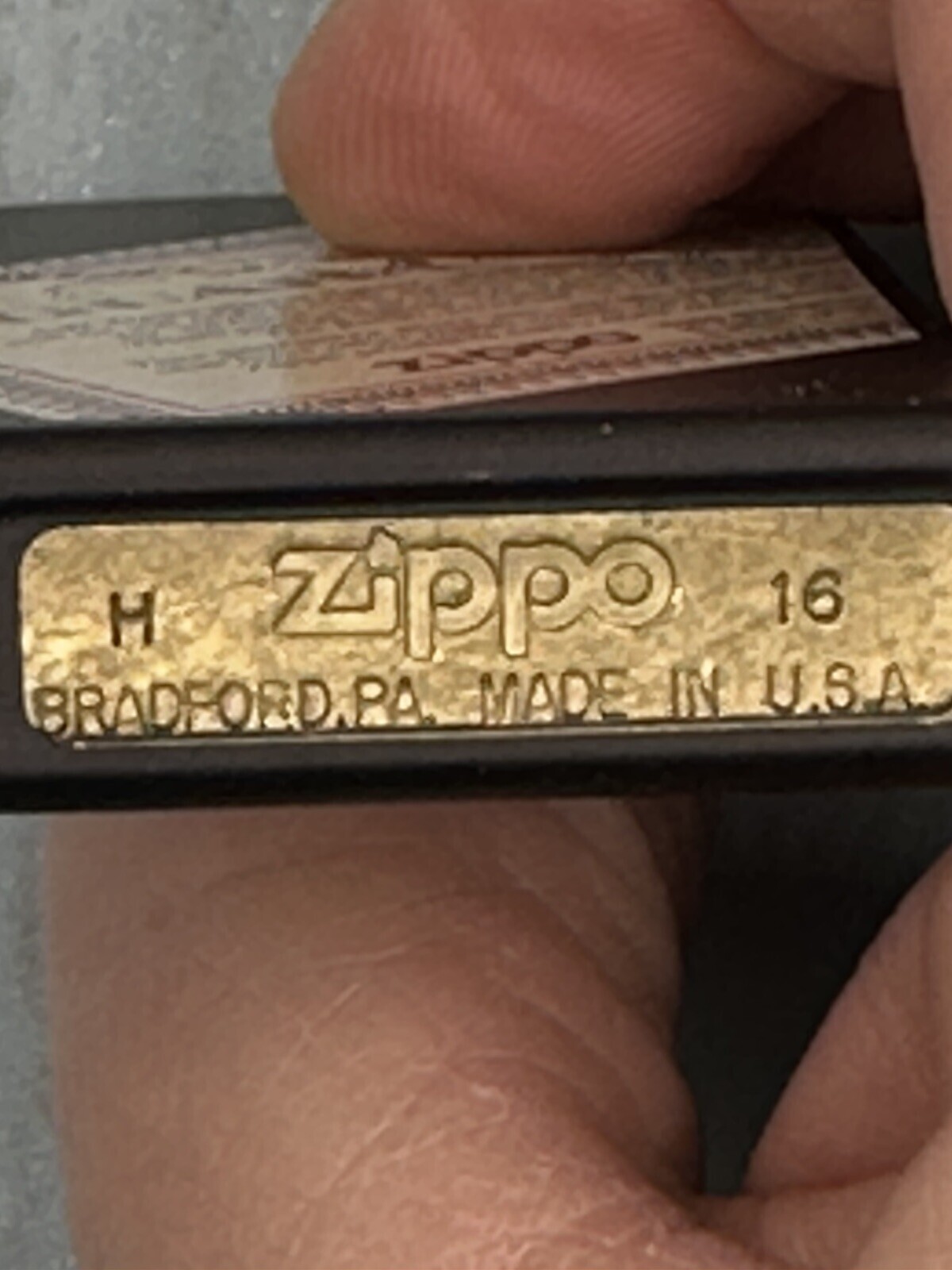 2016 Zippo Lifetime Guarantee Black Matte Zippo Lighter NEW