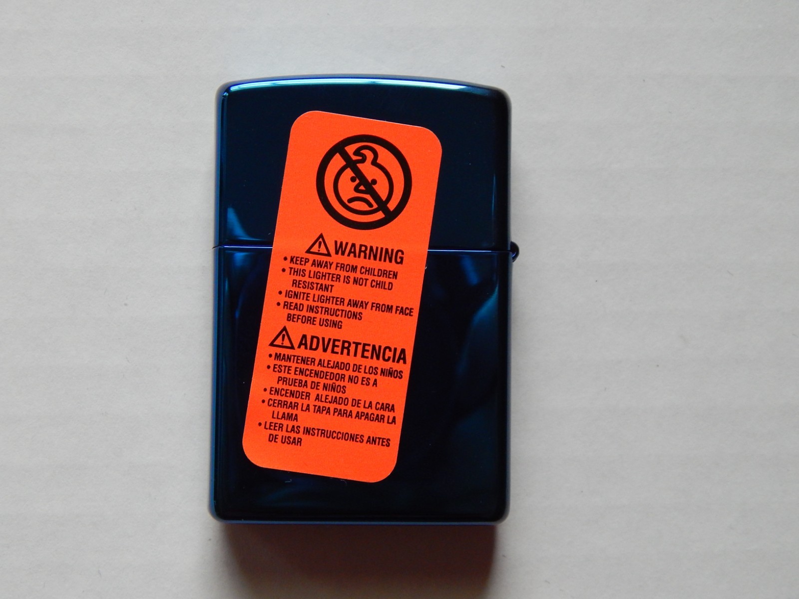 2005 Zippo LUCK BE A LIGHTER Casino Metallic Blue NEW UNUSED w/ Seal #21093