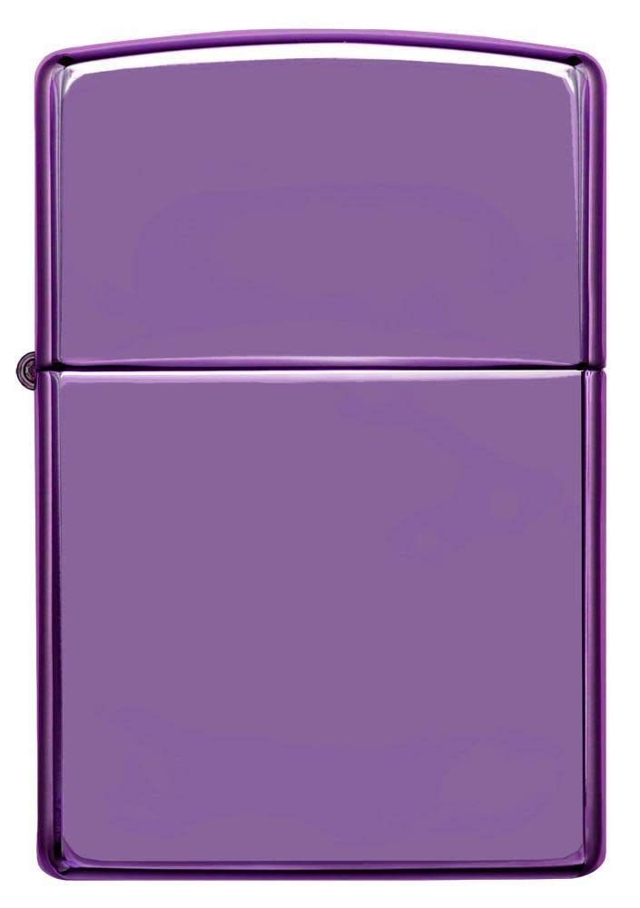 Zippo High Polish Purple Mechanical Lighter Windproof Refillable USA Made