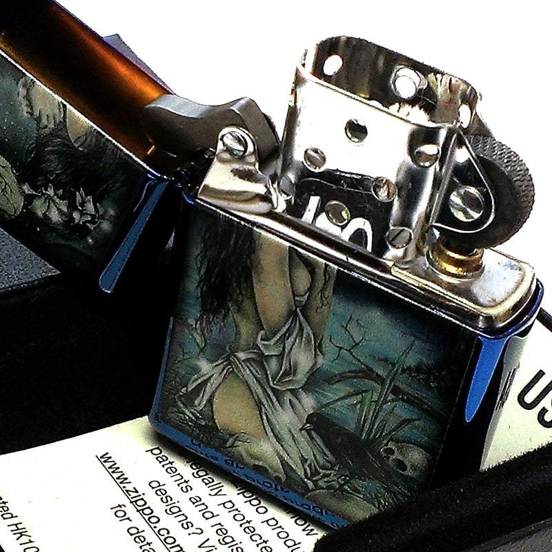 ZIPPO Lighter Victoria France Zippo Blue Art Cool Stylish Men’s Women’s Gift