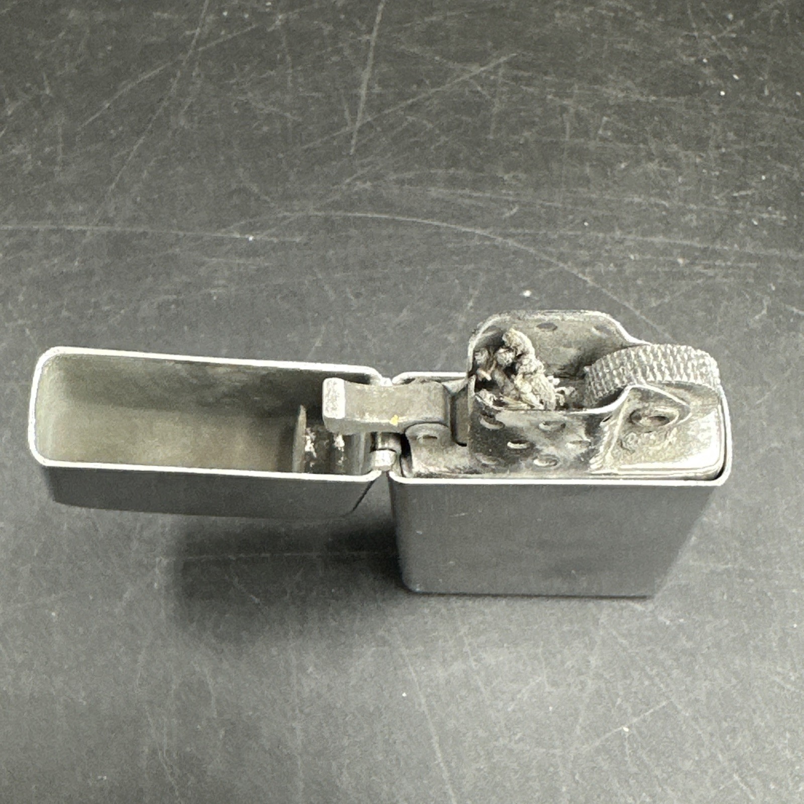 1956 Zippo Slim Pin Stripe Engraved ELC 1st Production Year