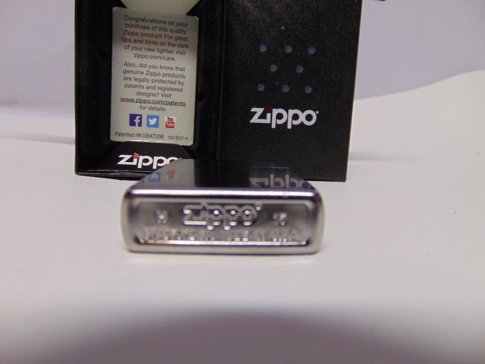 NIP Zippo Cigarette lighter silver color H 15 made in the USA 2 1/4″ x 1 1/2″