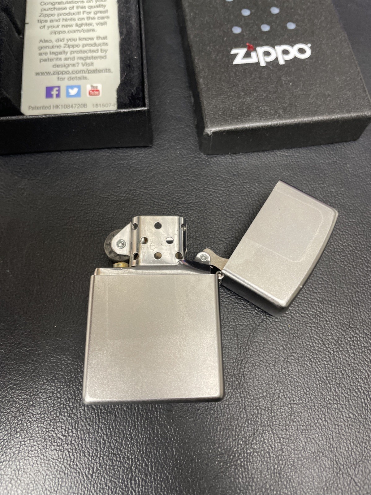 Classic Zippo Lighter, “J – 16”, Mint In Box, Made In U.S.A.