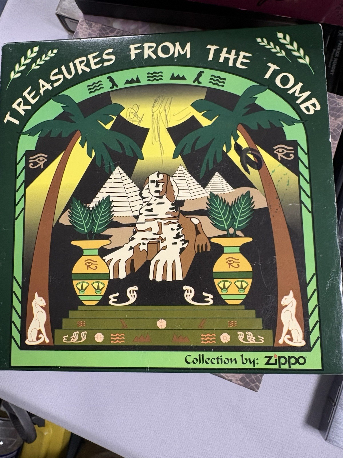 Zippo Treasures From The Tomb Set. 1998 Cobra With Wings NIB