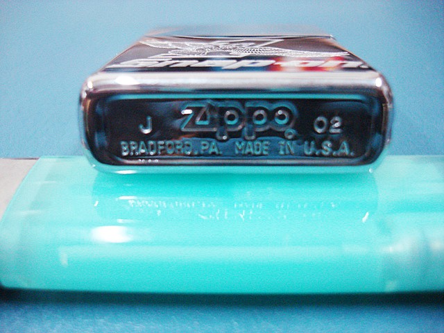 Snap-on ZIPPO Lighter Silver Etched Polished Chrome 57x37mm