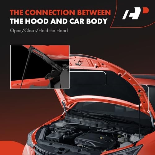 Set of 2 Front Driver and Passenger Hood Hinges Compatible with 2007-2014