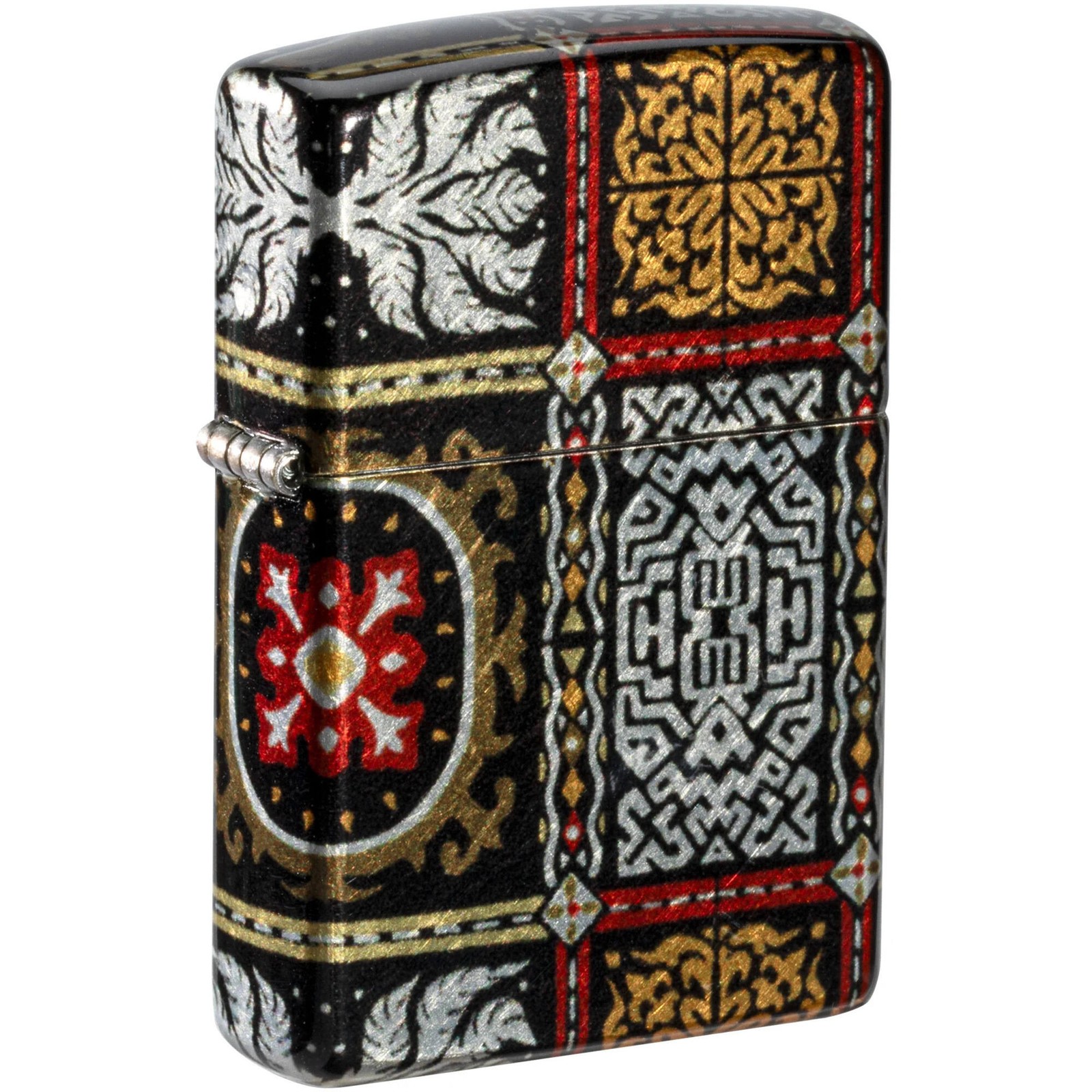 Zippo Windproof Lighter Tapestry Pattern Design Glimmering Metallic Finish 46146