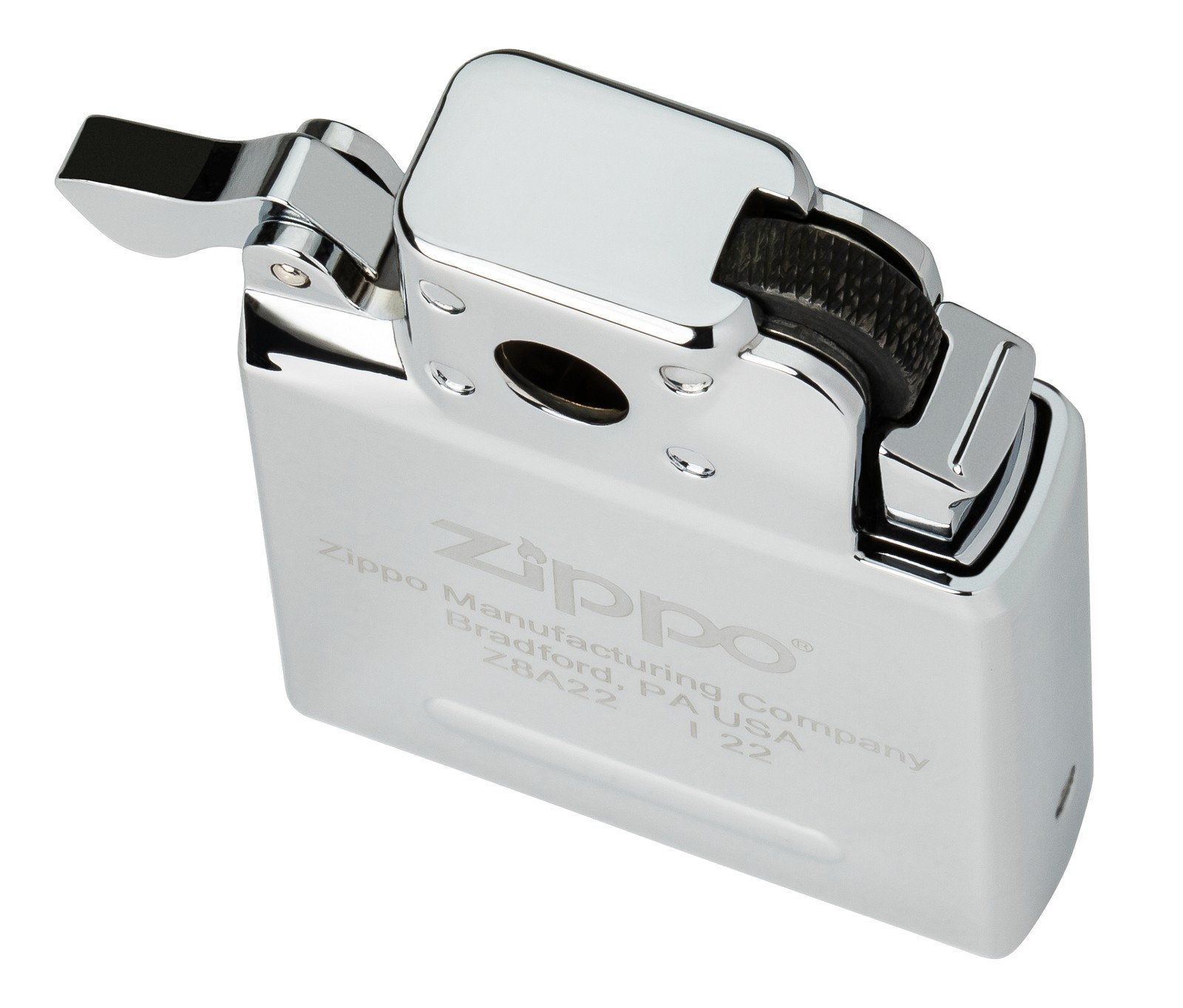 Zippo – Yellow Flame Chrome Butane Pipe Lighter Insert (Unfilled) – 65880