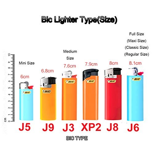 Metal Lighter Case Cover Holder Pouches for BIC Mini Size Lighter Type J5 Silver