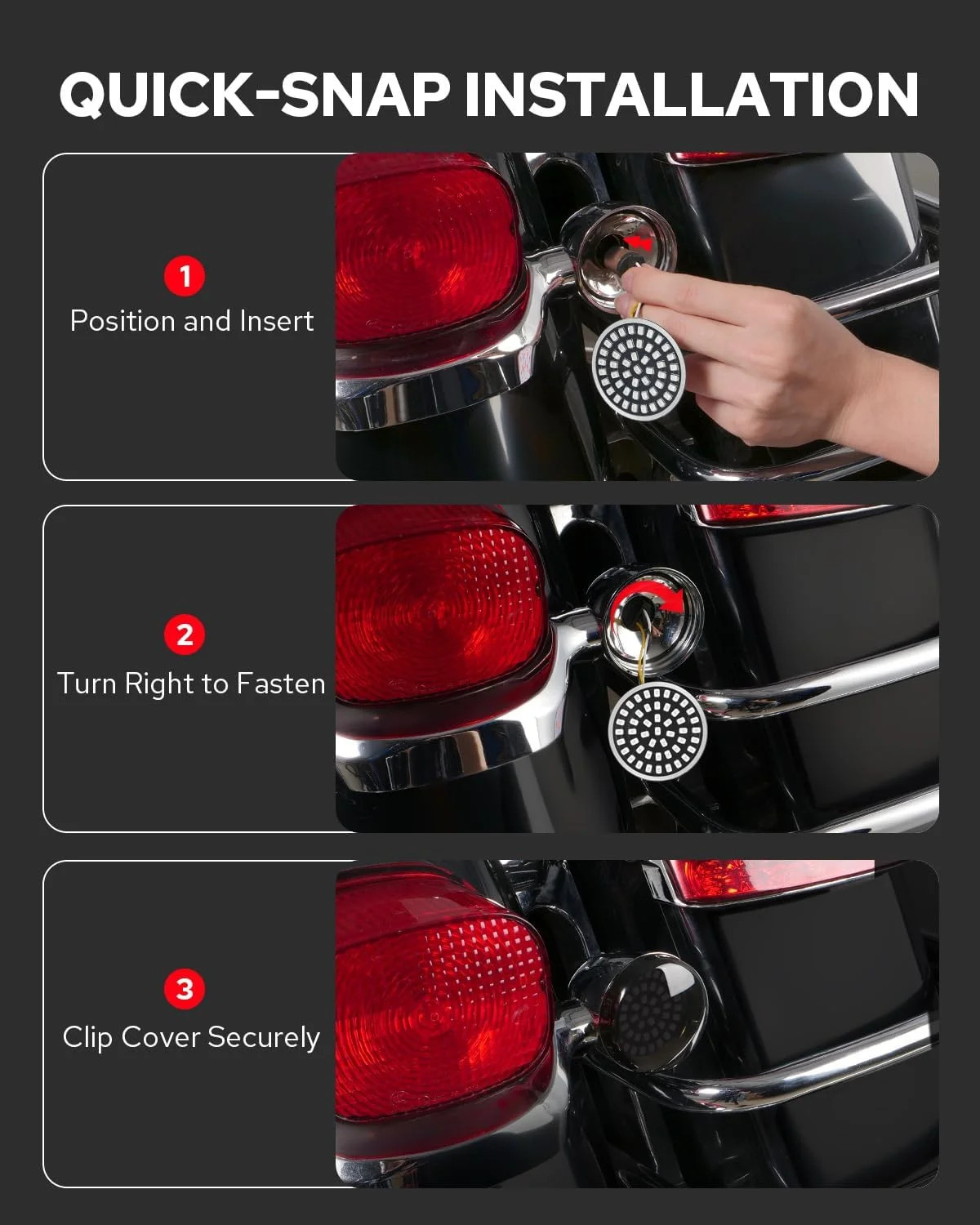 Benlari 1157 2″ Bullet Rear Turn Signal Lights 1156 bullet led motorcycle blinke