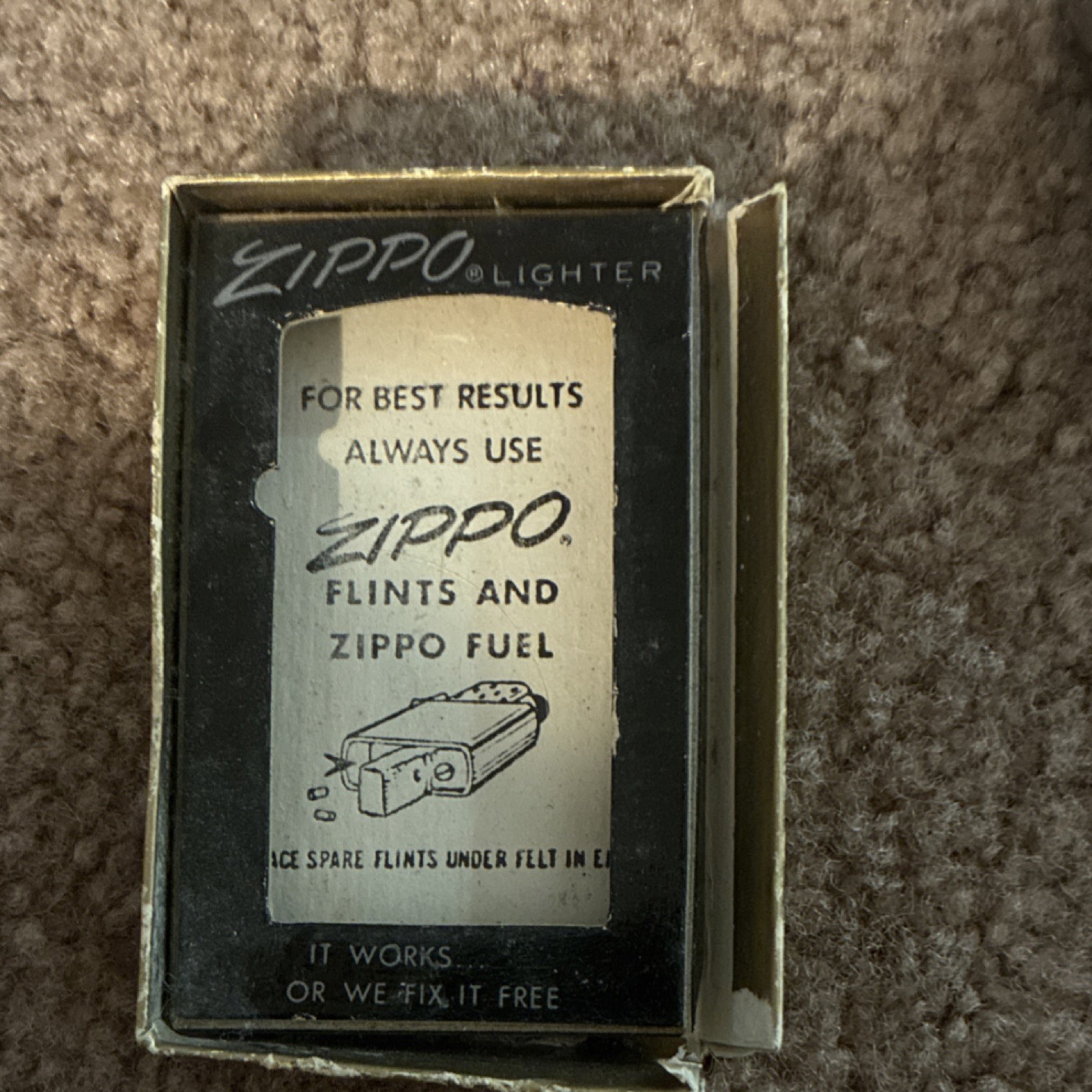 Zippo Lighter w/ Box Marlboro Tareyton 100s The National Observer Graphics