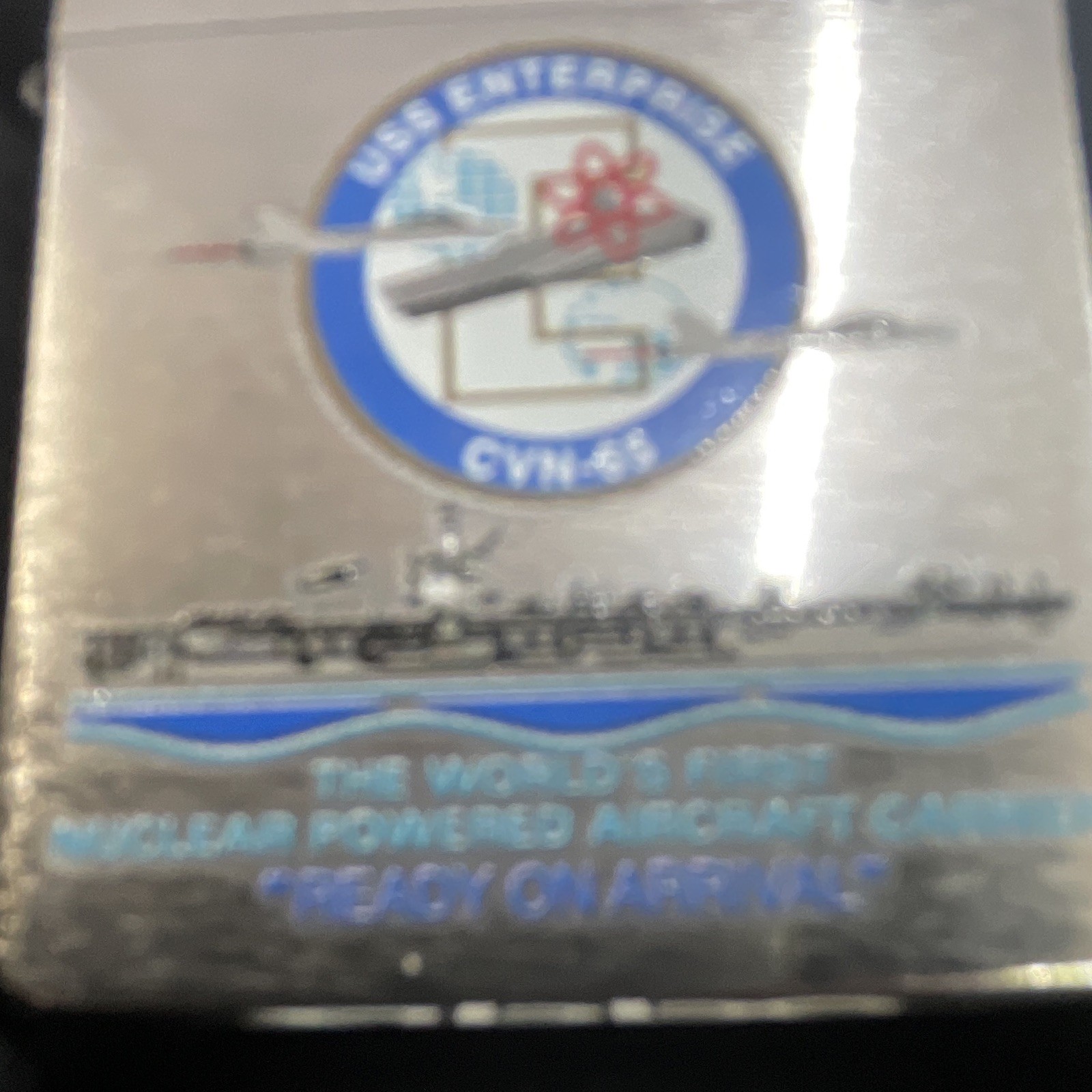 Zippo USS Enterprise (CVN-65) Military „Ready on Arrival“ Lighter w/ Zippo Box