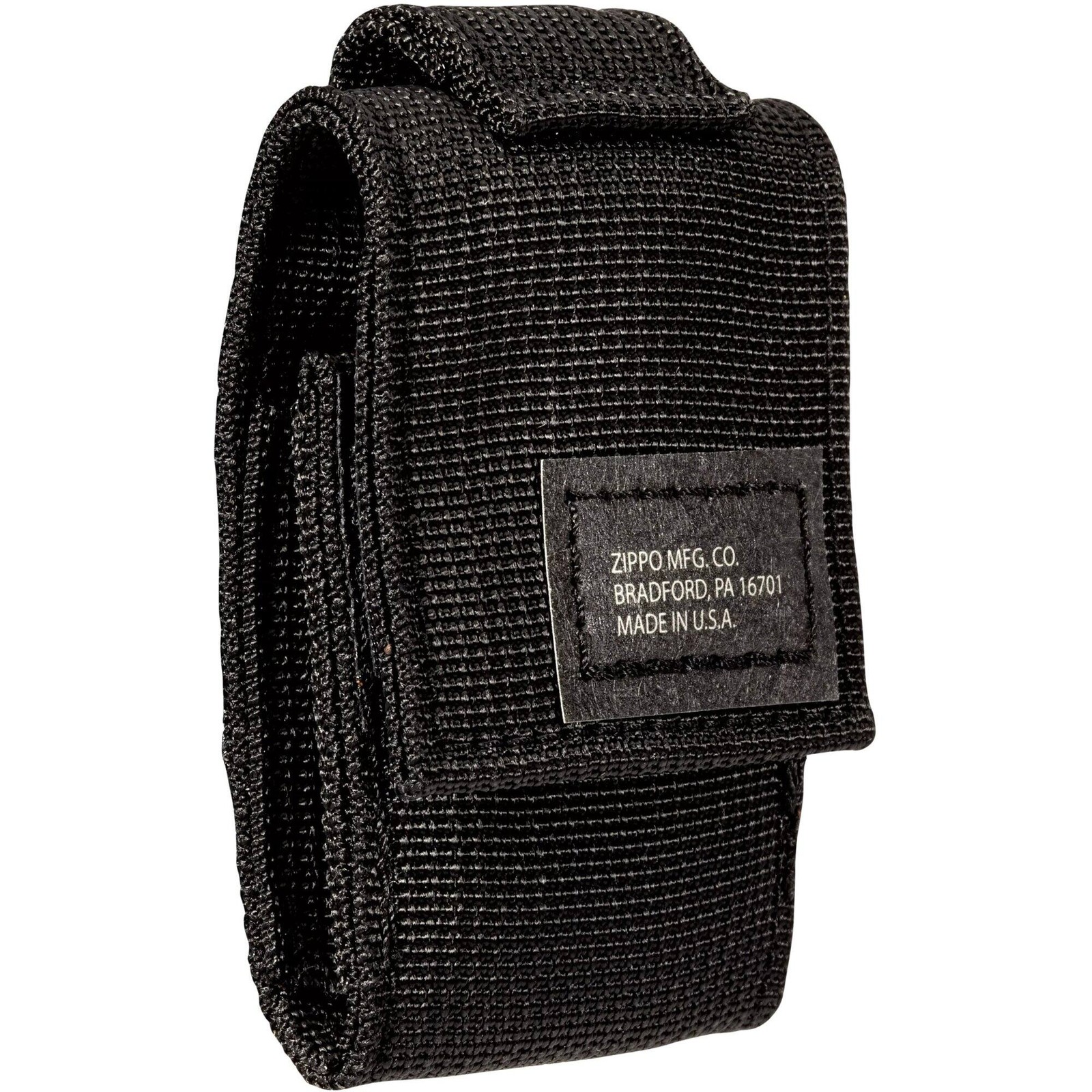 Zippo Lighter Pouch Black Tactical Nylon Hook and Loop Closure 48400