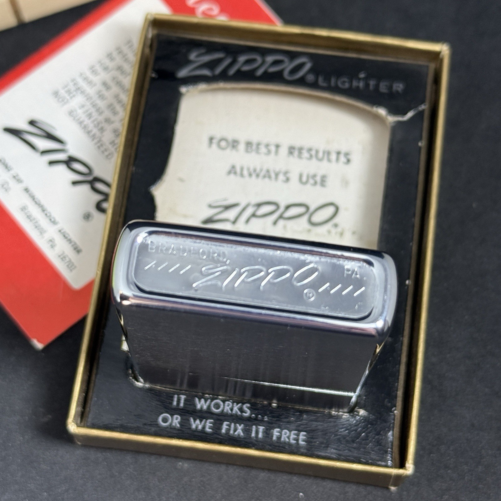 NIB 1974 Zippo / Martin Luther King Jr. MLK / Unfired + Sticker