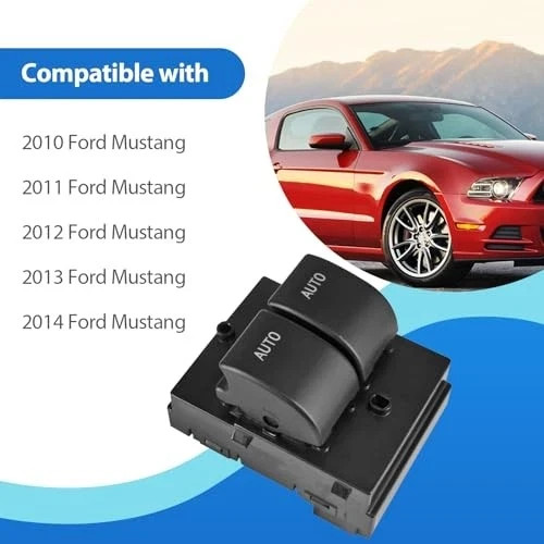Power Window Switch Front Driver Side Fits for 2010-2014 Ford Mustang Replaces