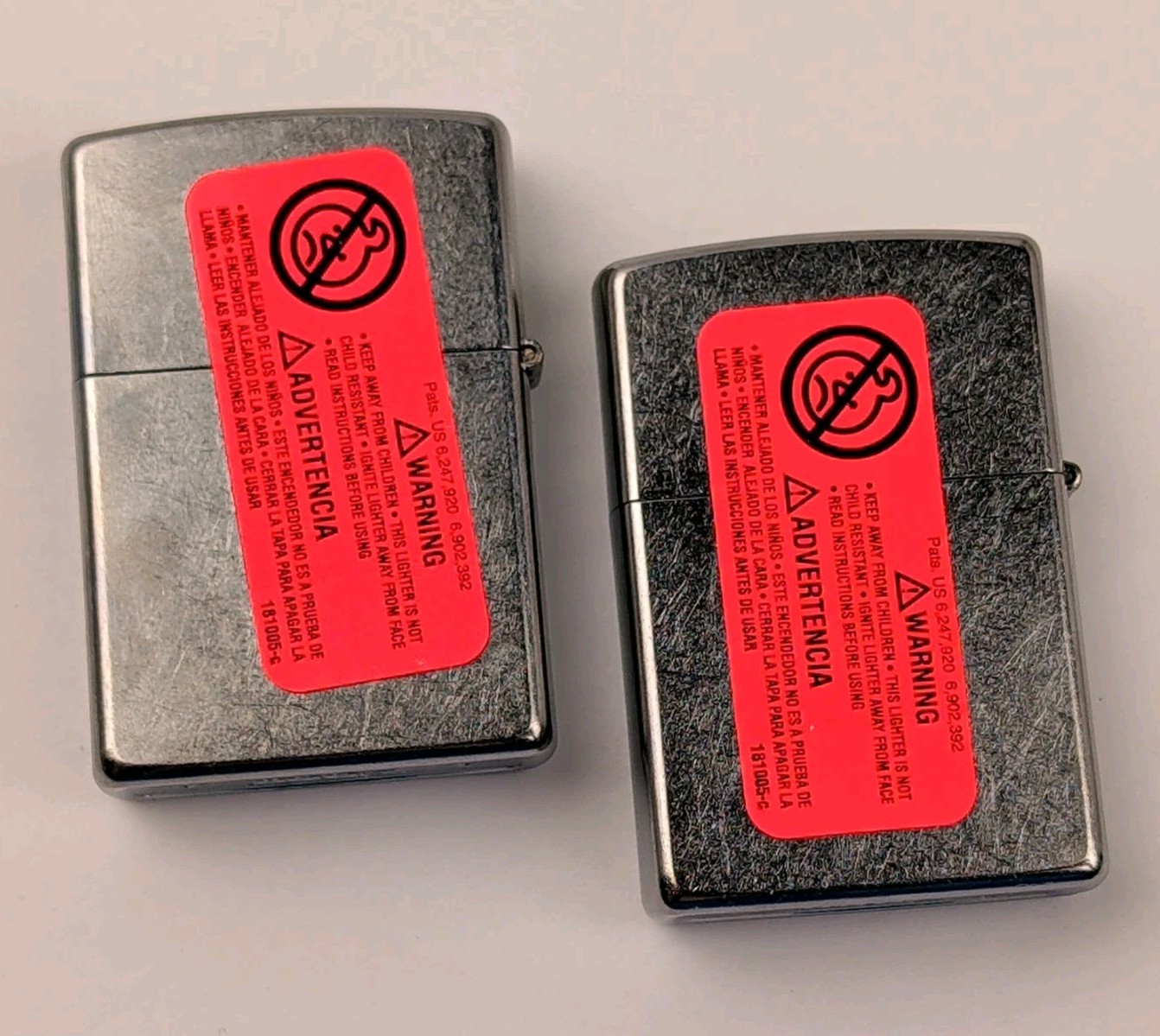 ZIPPO Lighter Case LOT (2) – NO INSERTS, 2 Empty Cases Only, ALL NEW, Never Used