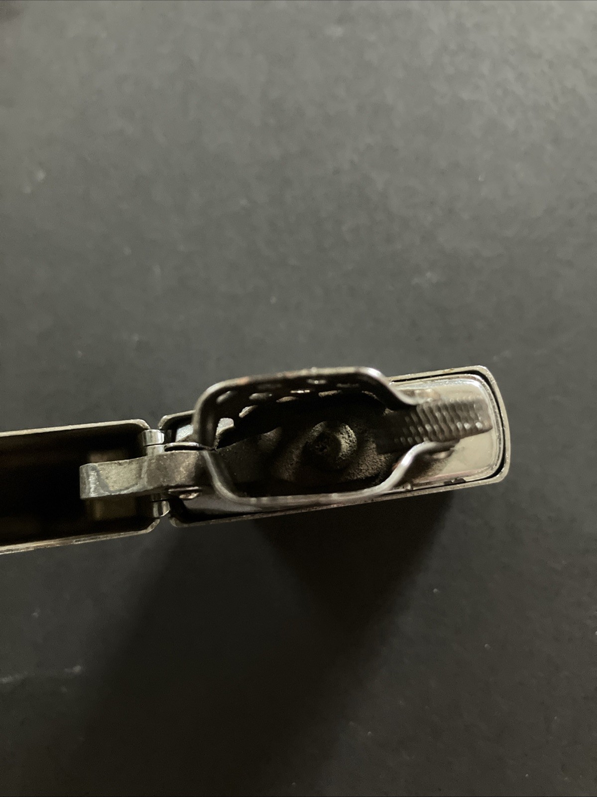 A XI Marines Zippo Lighter Untested Looks Like 22 Holes In The Chimney ￼