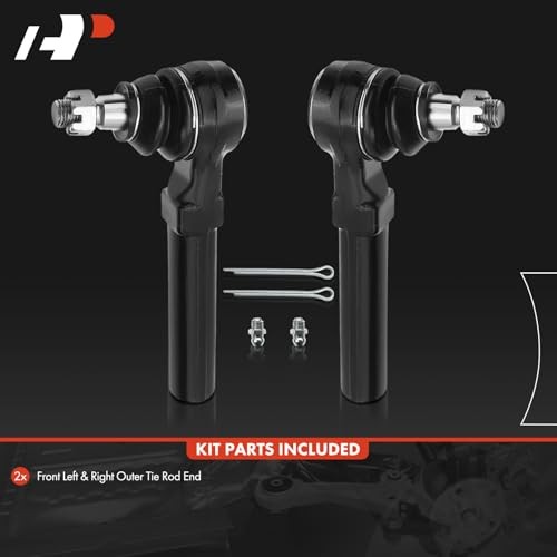 2 x Front Outer Tie Rod Ends, Compatible with Ford Mustang 1994-2004