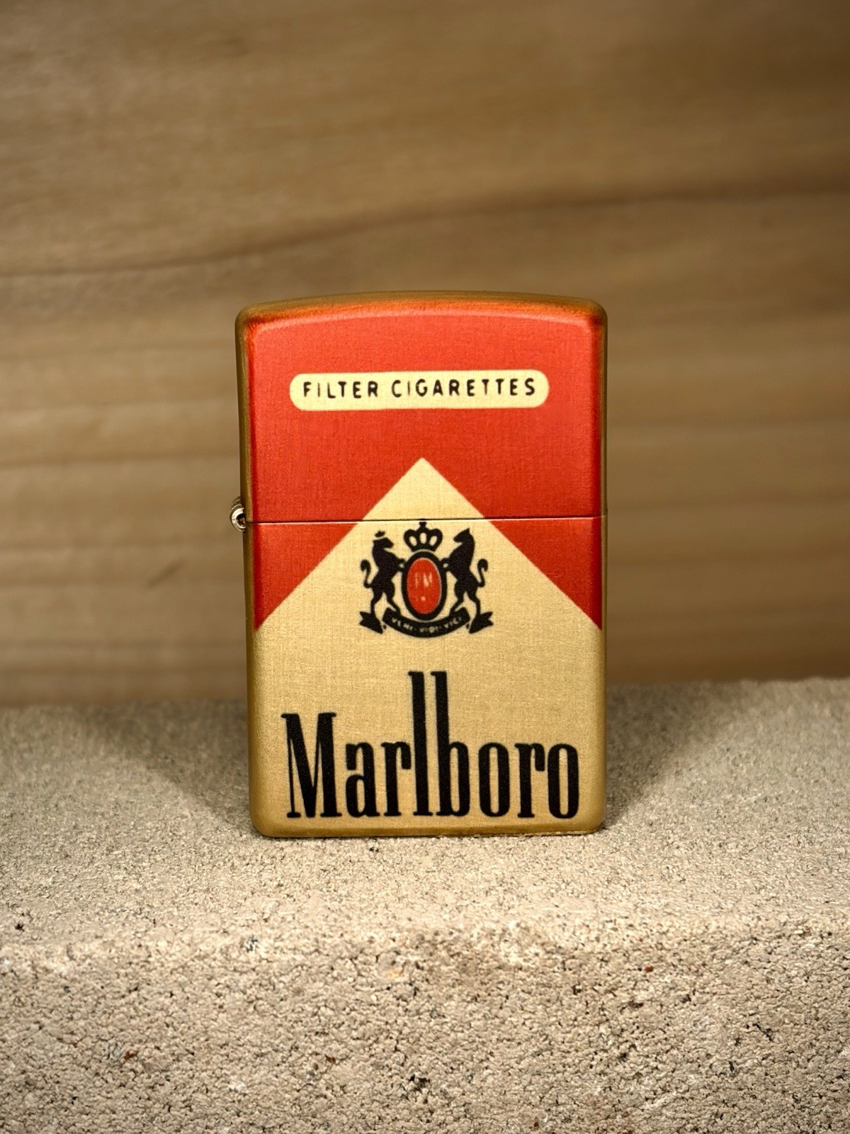 Custom Gold Vintage Inspire Collectible EDC Marlboro Zippo Lighter