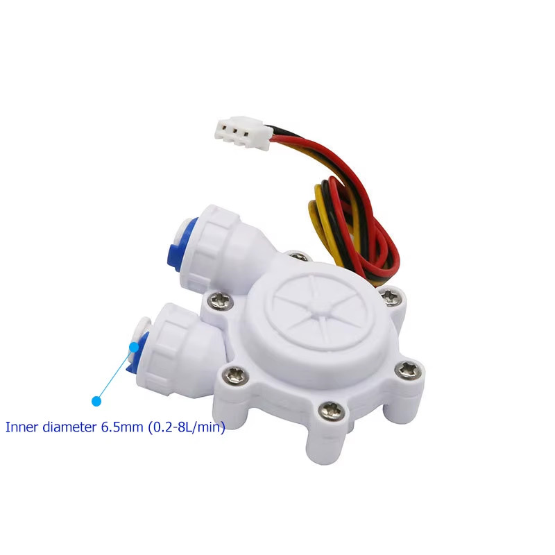1/4″ Quick Connect Water Flow Sensor Switch 3/8″ Micro Hall Flowmeter Flow Count