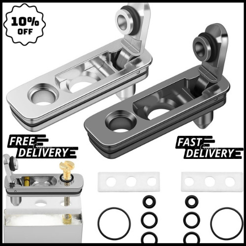 2 Set Lighter Gasket Seal Metal Repair Insert Sliver+black 2pcs