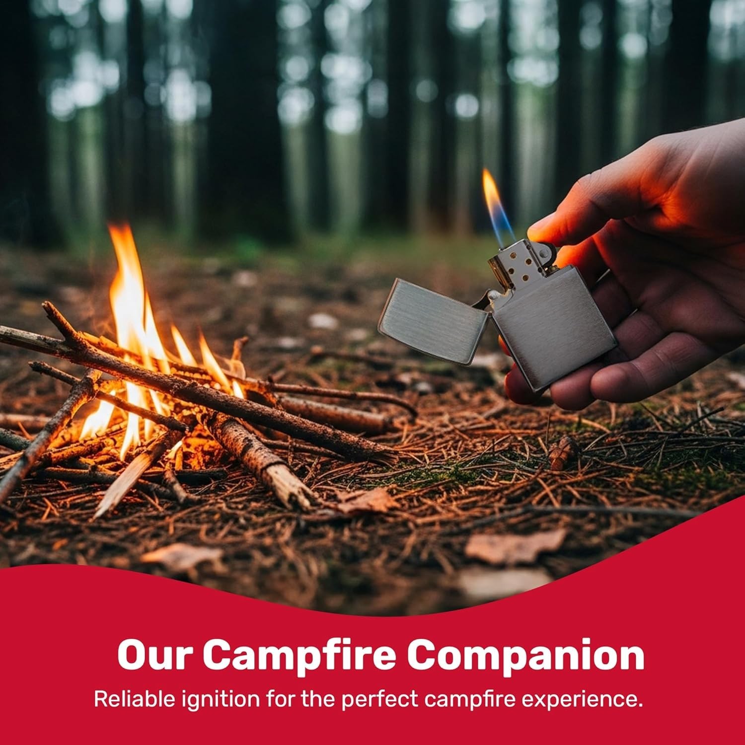 Timeless Classic Pocket Lighter – Durable Brushed Chrome, Windproof & Refillable