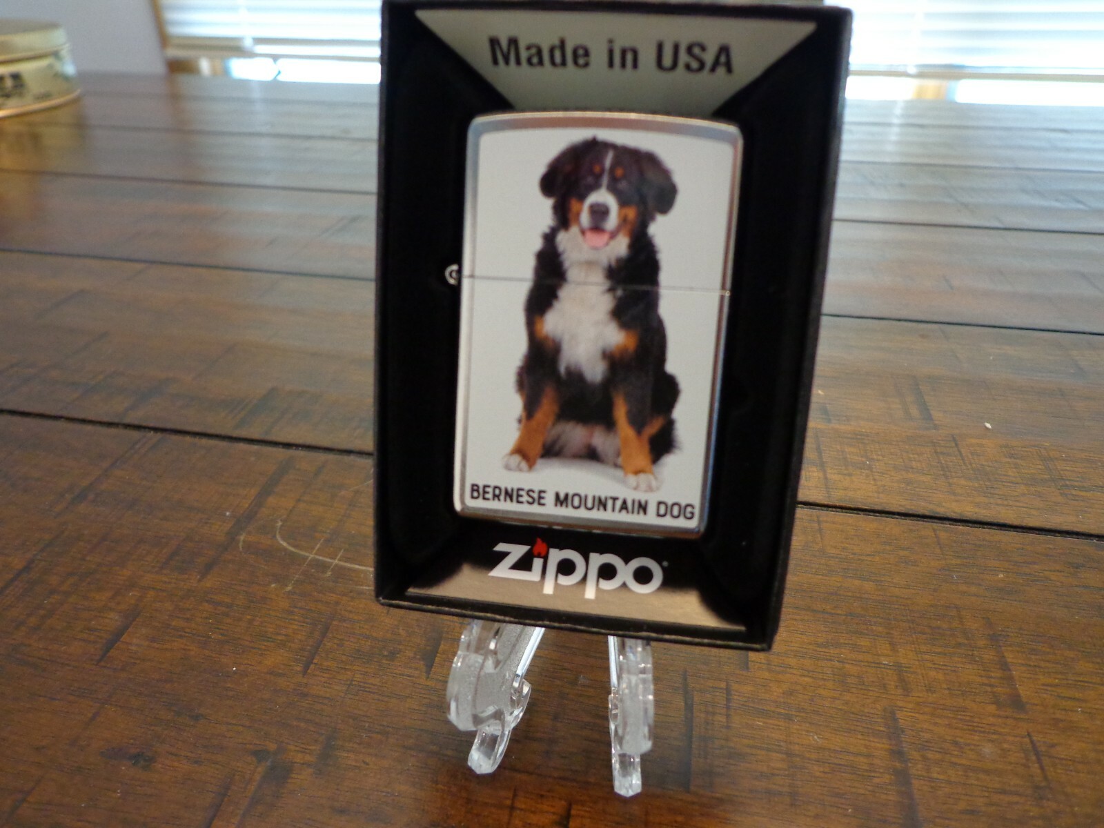 BERNESE MOUNTAIN DOG ZIPPO LIGHTER MINT IN BOX