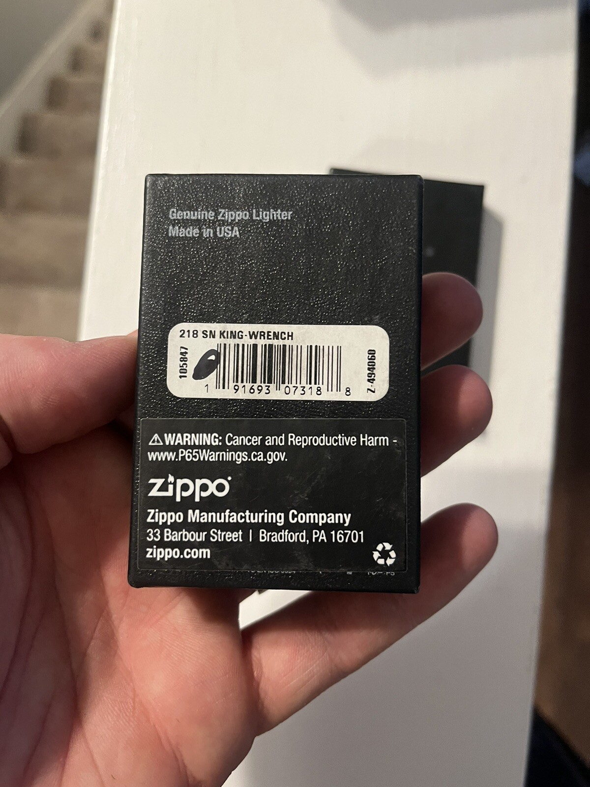 Very Rare Snap On King Wrench Zippo 218 With Box