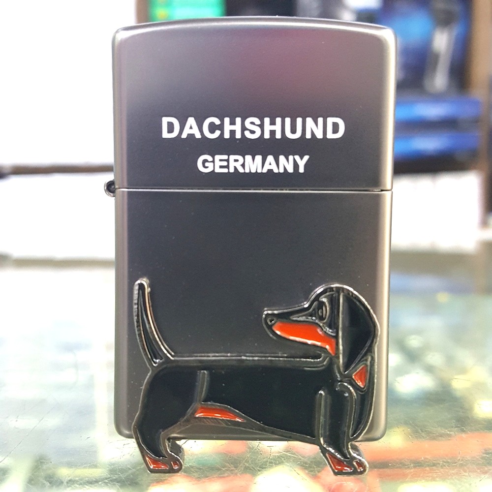 Zippo DACHSHUND GERMANY Lighter Genuine Original Packing 6 Flints set GIFT