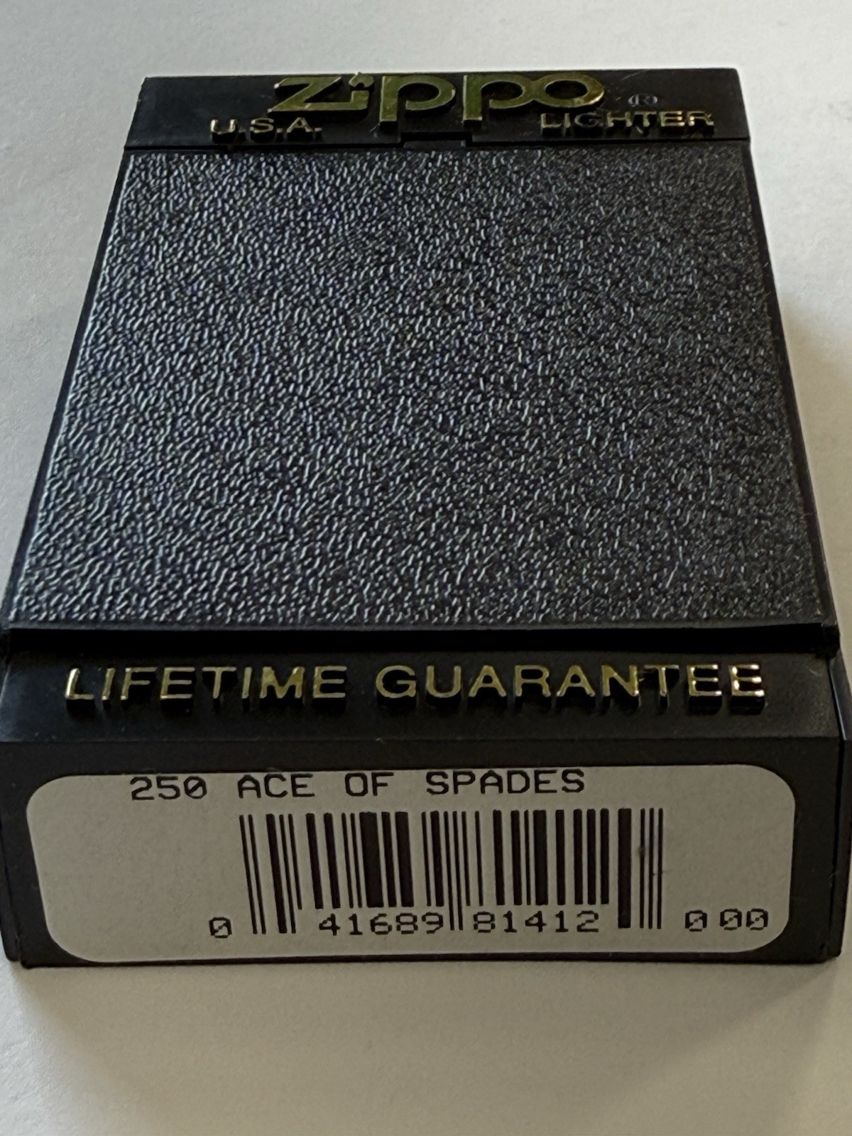 ZIPPO 1997 ACE OF SPADES POLISHED CHROME LIGHTER UNFIRED IN BOX D160