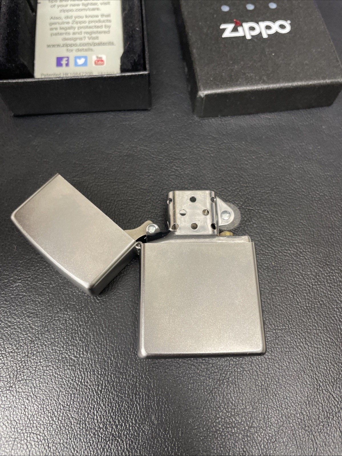 Classic Zippo Lighter, “J – 16”, Mint In Box, Made In U.S.A.