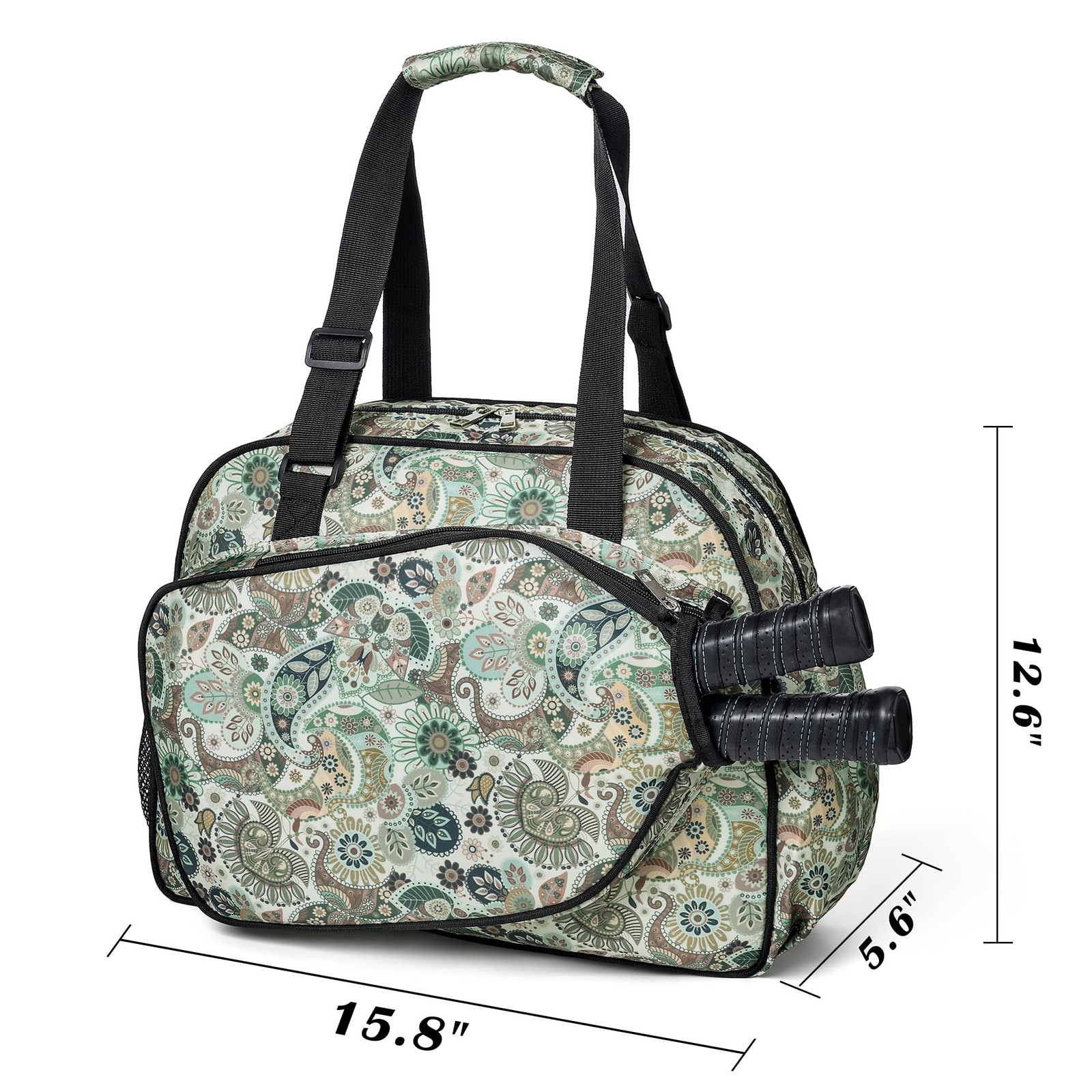 Boulder Bee Premium Pickleball Bag Women’s Tote Shoulder Gym Water Bottle Holder
