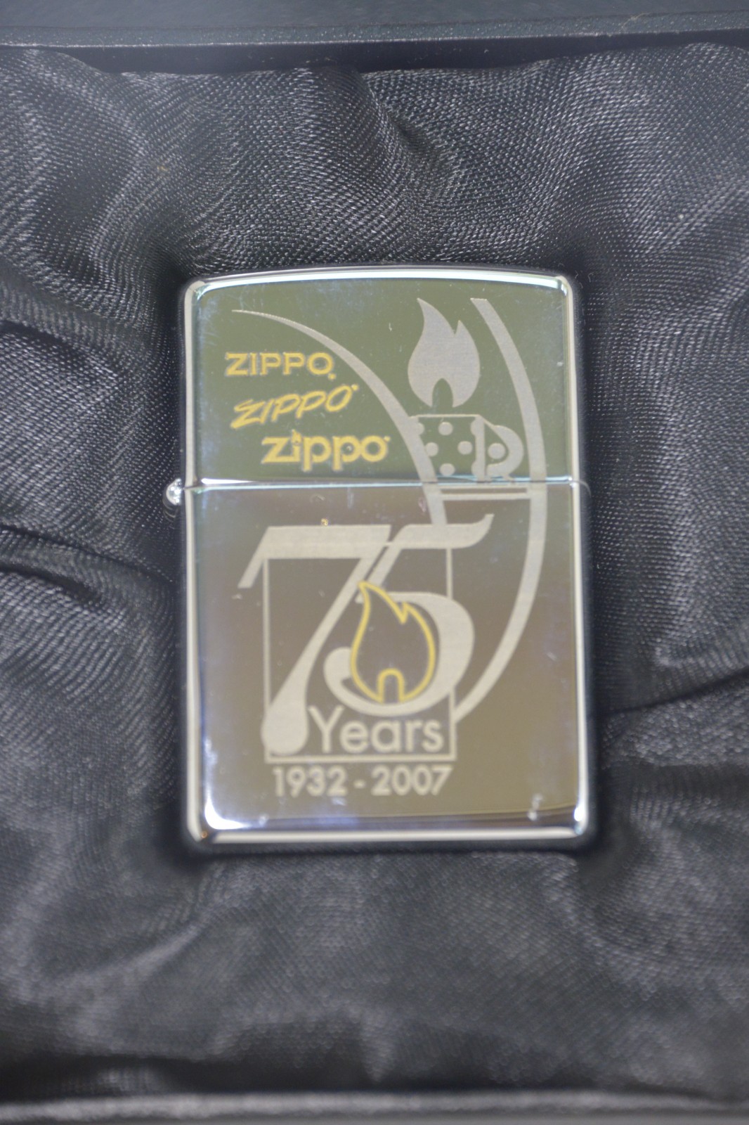 75th Anniversary Zippo Lighter Employee Edition W/Name Engraved 2007