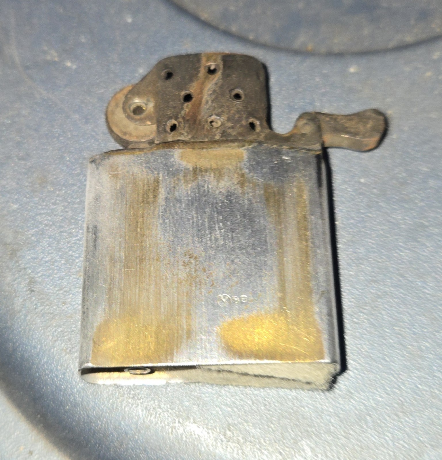 Vintage ZIPPO Lighter – 1958 Pat Pend – Nice Condition 2517191 Candy Stripe Box!