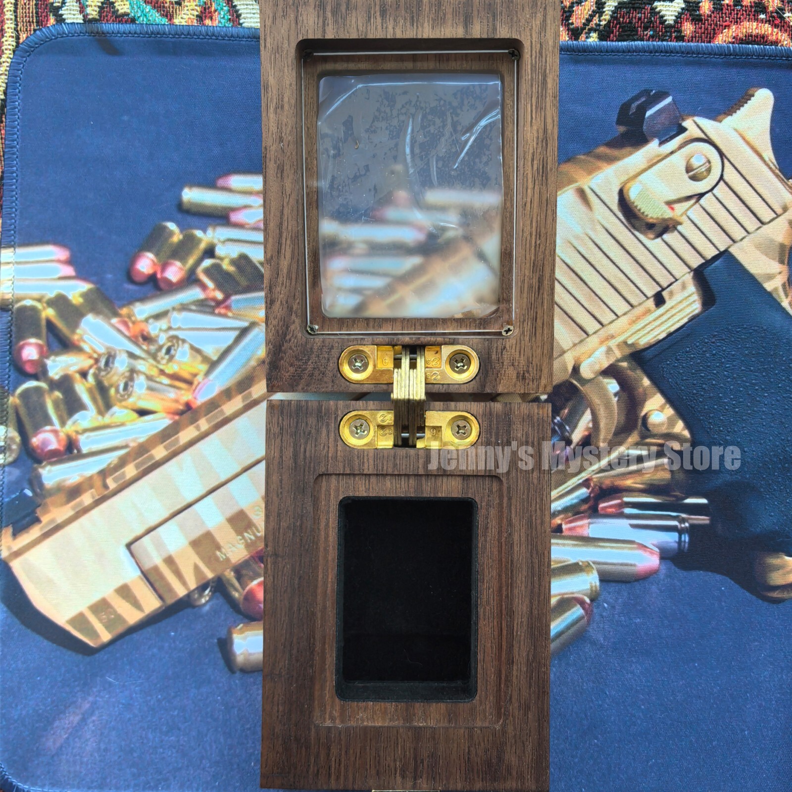Exquisite Black Walnut Lighter Collection Display Case – for Zippo Lighters