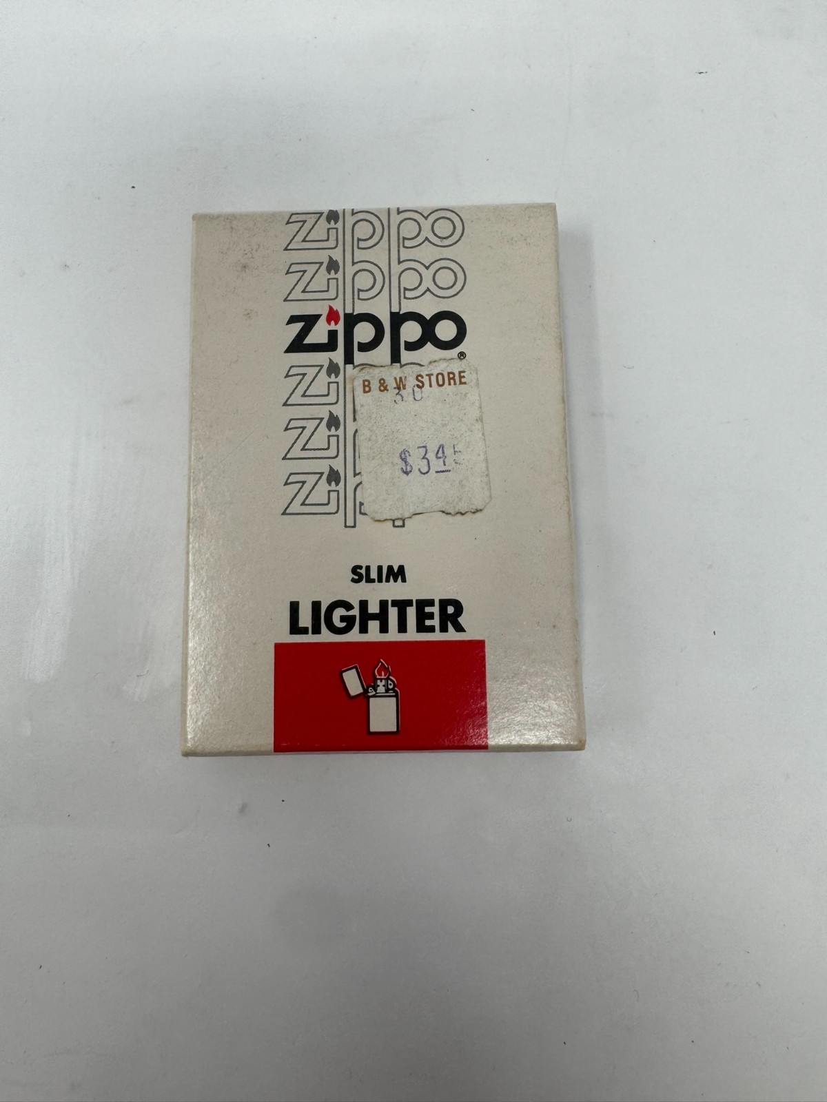 New Vintage Zippo Slim Lighter 1978 Raleigh Filter King Cigarette Promo Graphic