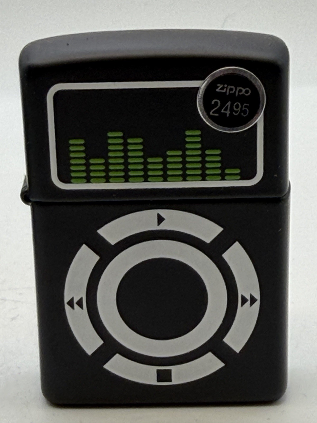 Vintage 2009 iPod Music Player Black Matte Zippo Lighter NEW B4