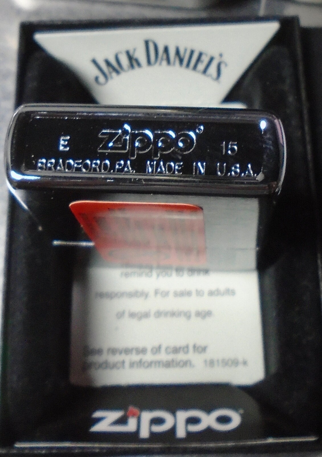 Zippo 28842 Jack Daniel’s Old No. 7 Brushed Chrome licensed June 2015