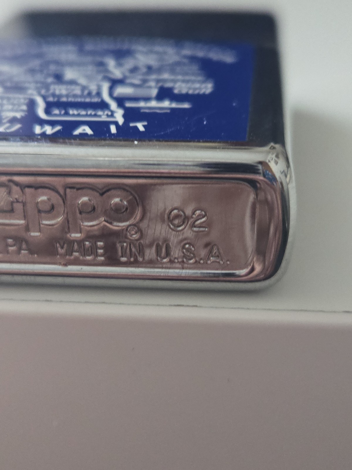Zippo 2002 Operation Southern Watch Kuwait Chrome