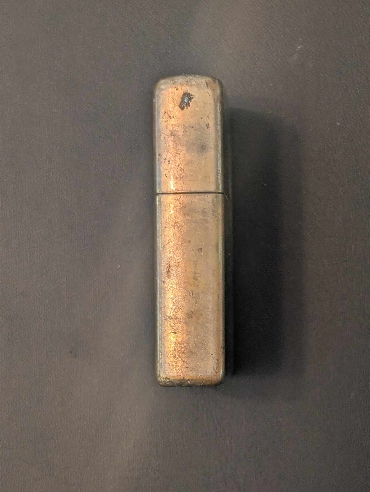 Vintage Zippo Brass Pocket Lighter