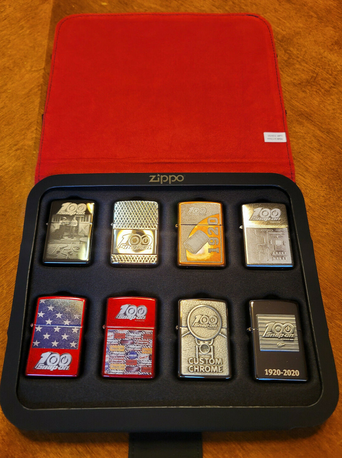 NEW Snap-On ™ Tools ZIPPO ® Lighter 100th ANNIVERSARY COLLECTION 8 LIGHTERS