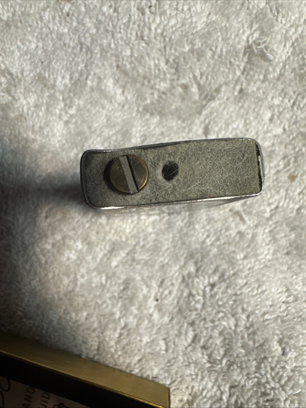 Vintage 1950s Zippo Chrome Slim Lighter Etched & Engraved CEM C.E.M. With Box