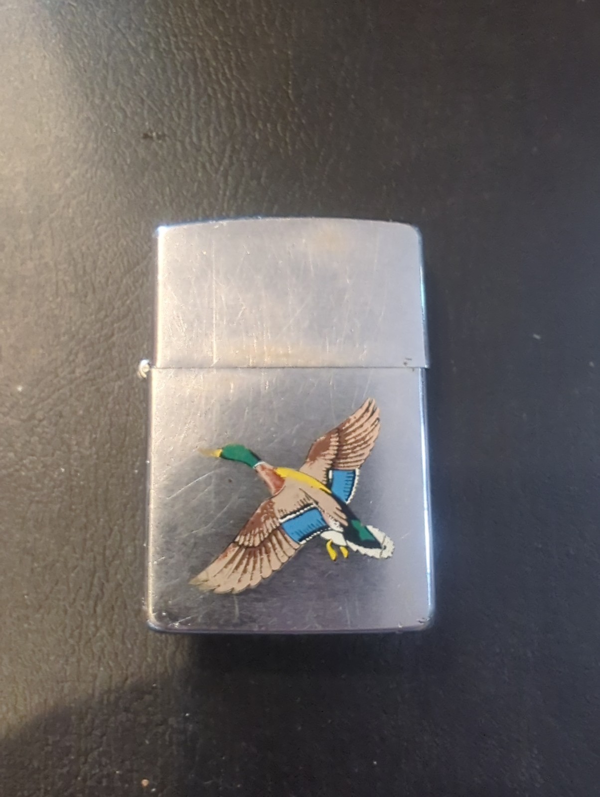 ZIPPO FLYING MALLARD DUCK LIGHTER WILD LIFE K 91 Date Code No Spark