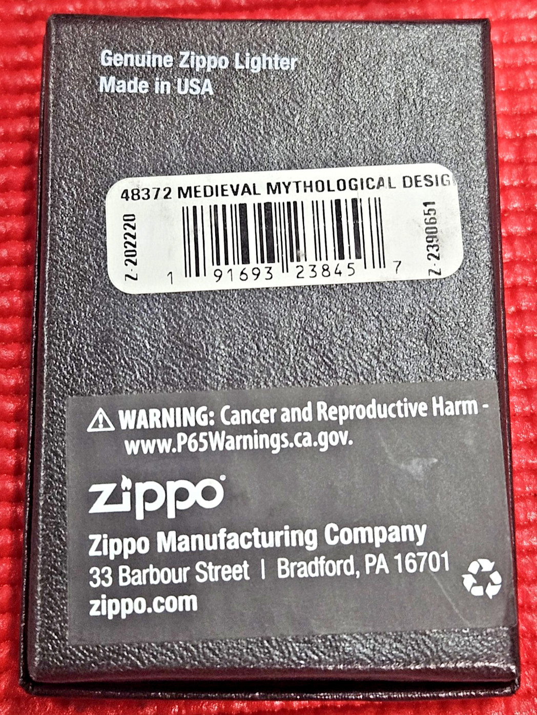 Zippo 48372 Medieval Mythological Design New old stock