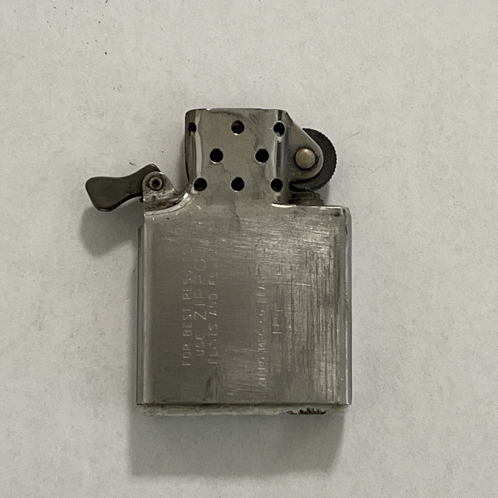 Vintage Zippo 1958 „Rust-Oleum“ Stops Rust! Oil Lighter