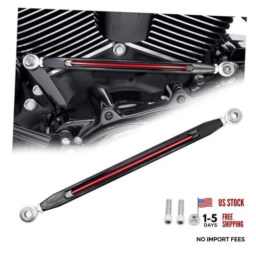 Two-Tone Collection Shifter Linkage, Black & Red Anodized, Compatible with
