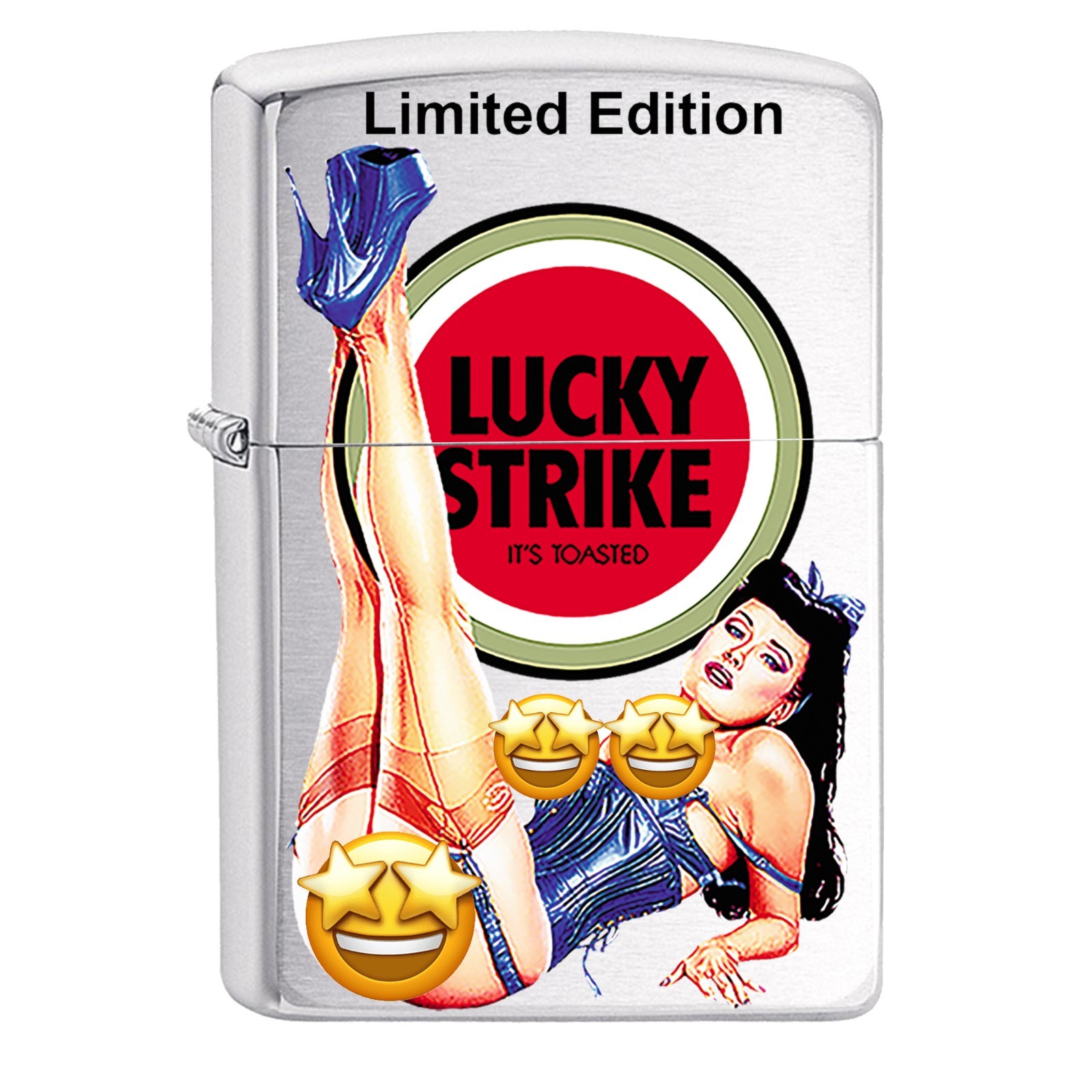 Lucky Strike ZIPPO Anime Girl Lighter, fine art graphic