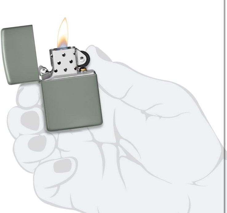Zippo Green Matte Lighters (221)