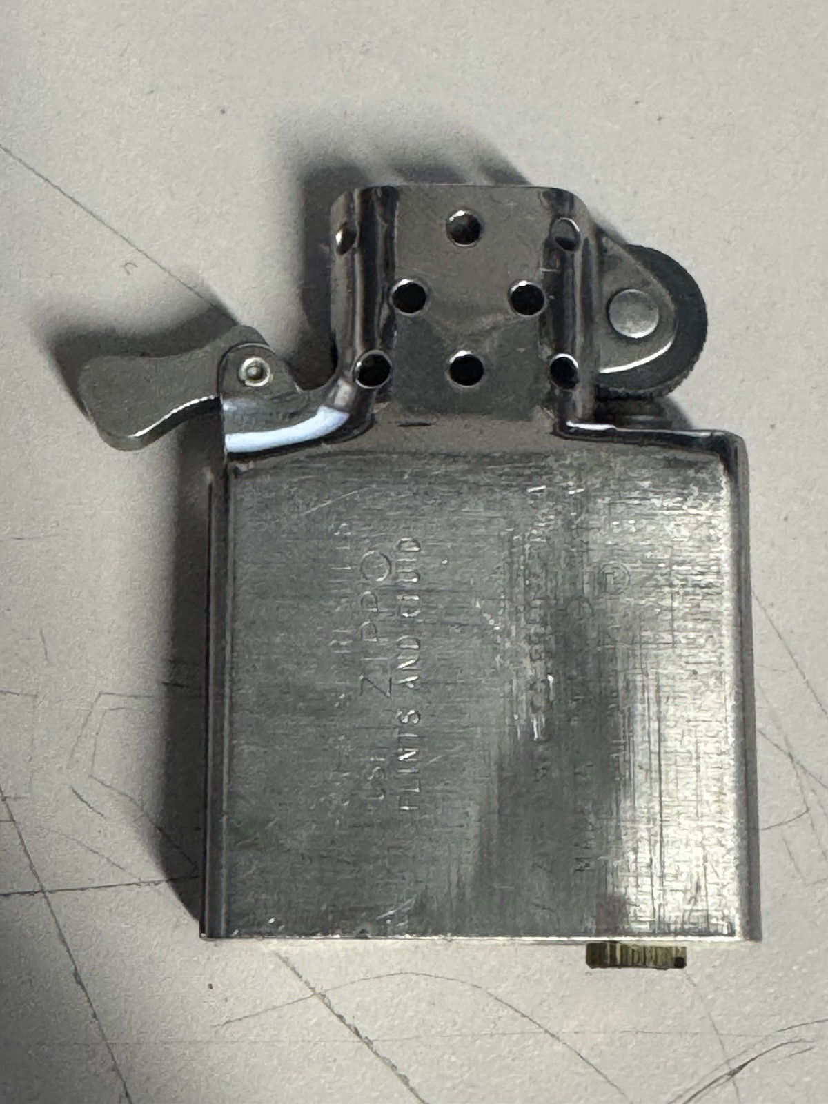 ZIPPO ANB AMERICAN NATIONAL BANK CHEYENNE, WYOMING BARCROFT TABLE LIGHTER #347
