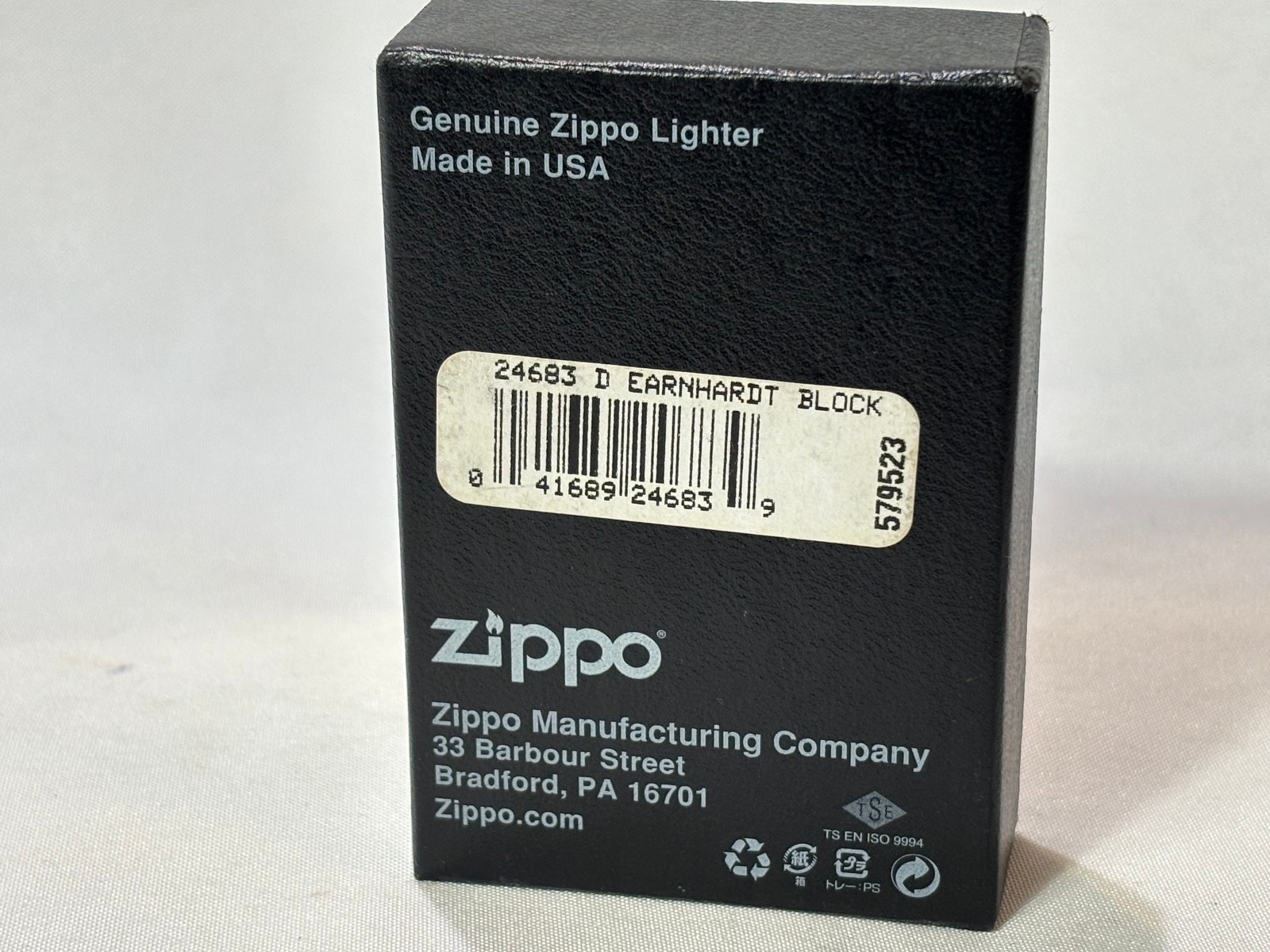 2010 ZIPPO Lighter DALE EARNHARDT #3 Red/Black Nascar Sticker Sealed Box No Lid